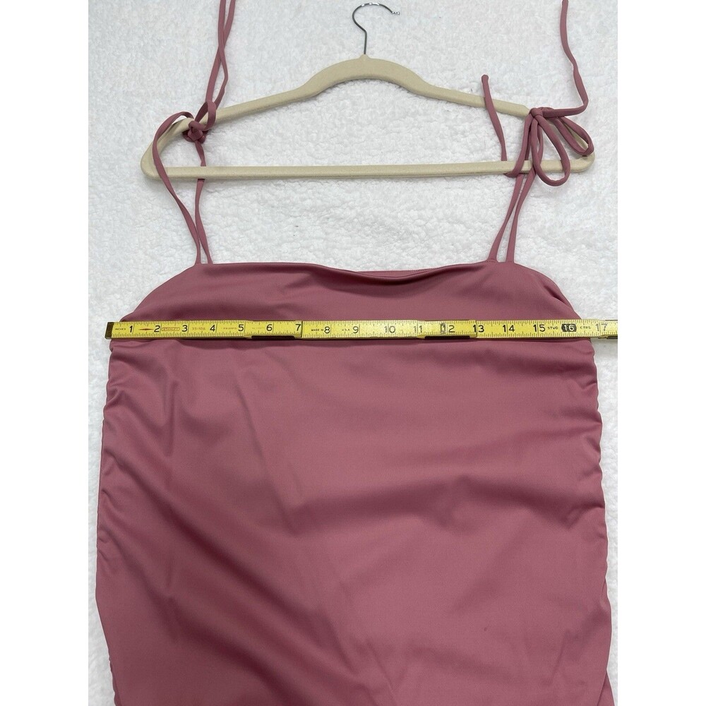 Anthropologie Mare Mare Midi Dress Rose Drop Waist Bubble Hem Preppy Size XL NWT - Picture 5 of 11